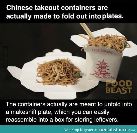 Chinese takeout containers tip