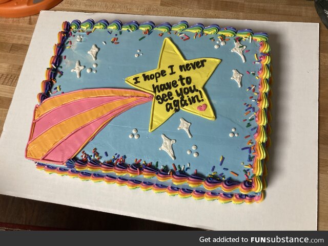 [OC] My last chemo appointment is tomorrow, wife made a cake for the oncology staff