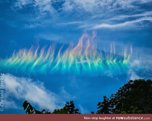 A Fire Rainbow over West Virginia