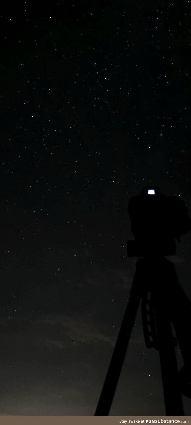 Went out stargazing to watch the shooting stars, our phones took surprisingly good photos!