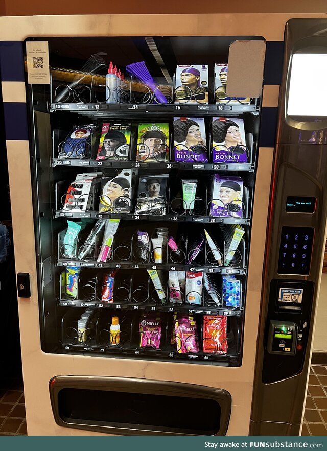 Black hair care vending machine at the University of Michigan