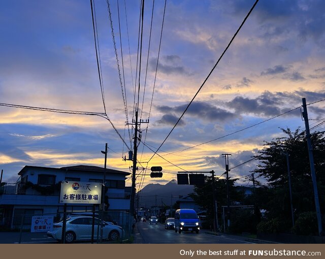 Sunset in japan