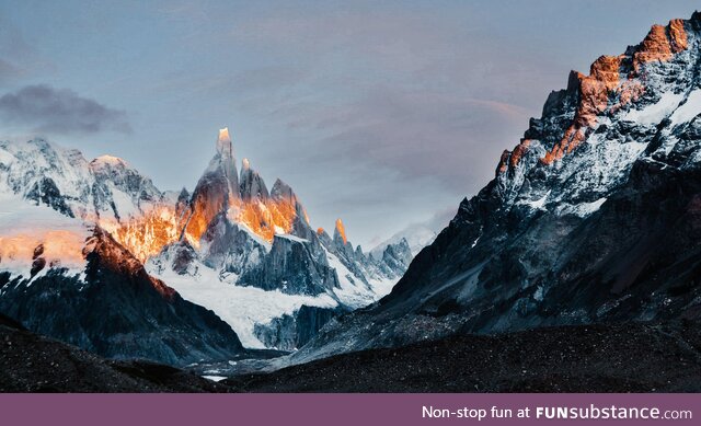 Sunrise at Cerro Torre, Argentina