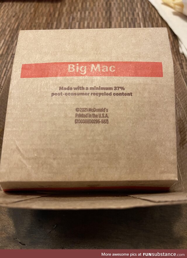 The box or the Big Mac?