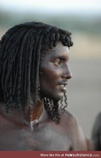 Ethiopian man part of the Afar tribe