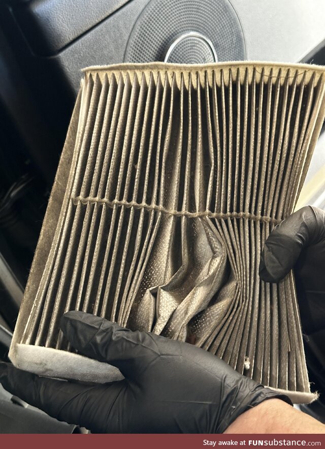 PSA: Take a moment and have a peek at your cabin air filter… Bonus: It’s easy and