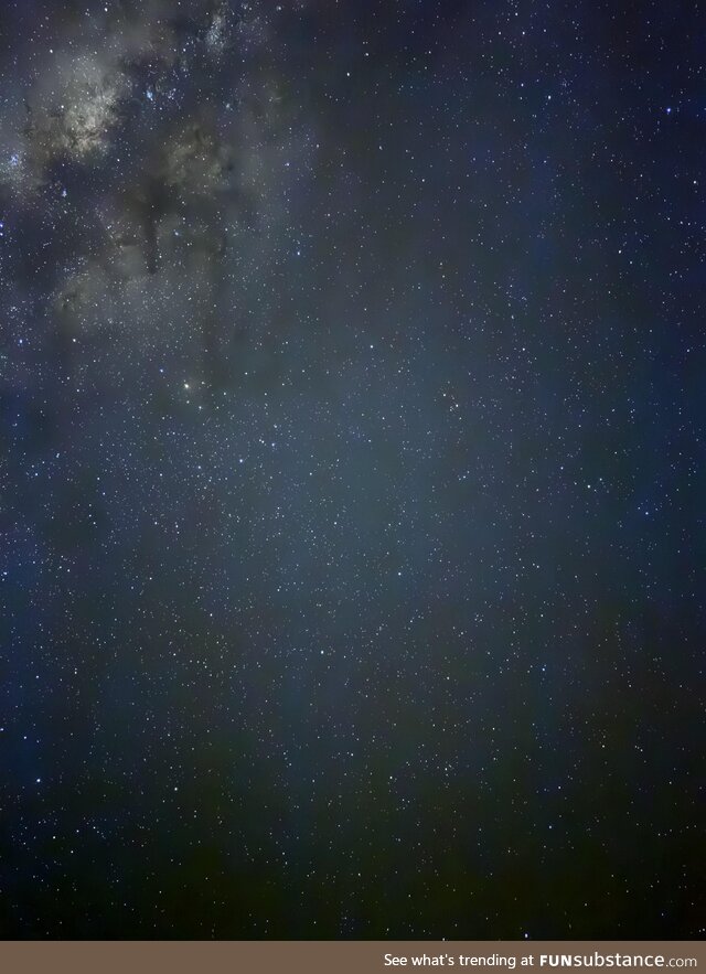 View of the stars from two hours upriver by boat from puerto Maldonado, Peru