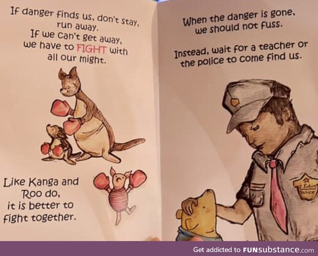 Winnie-the-Pooh book teaches Texas kids to ‘run, hide, fight’ in a shooting