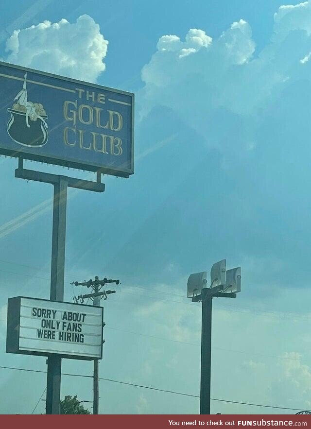 Local strip club wasn’t missing the opportunity