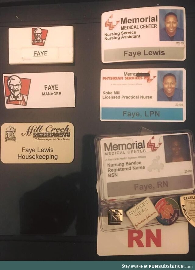 From KFC to Registered Nurse. Truly ascended in career path