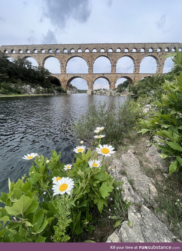 Pont du Gard: The largest Roman aqueduct in the world (near Nîmes, France)