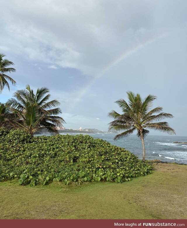 Rainbow over San Juan Puerto Rico