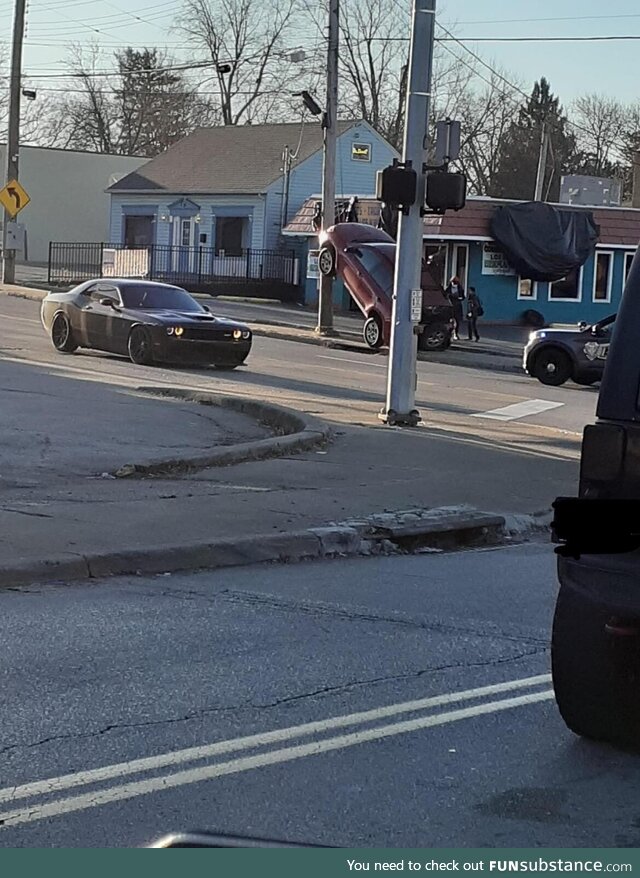 Um, sir? You can’t park here