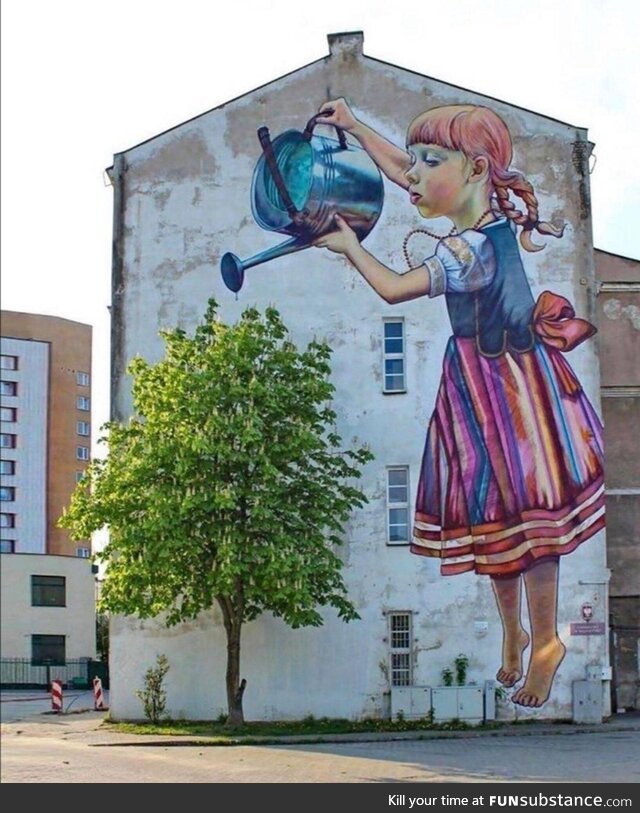 Natalie rak,also known as rak,is Poland based Street artist