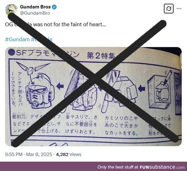Gunpla Instructions: Fold that poop yourself if you have to