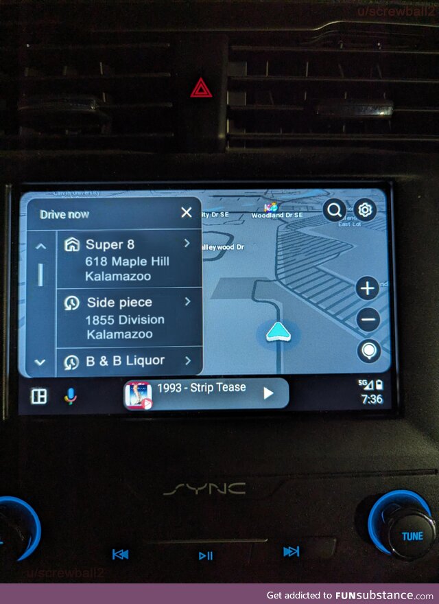 Nothing like getting in the car with your wife and getting outed by Waze