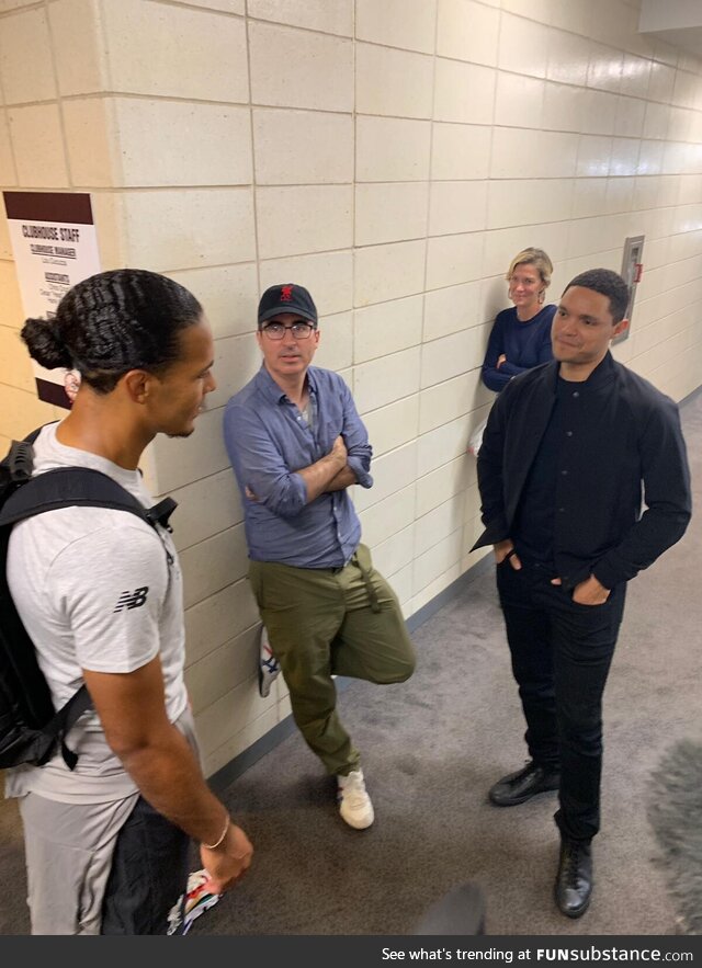 John Oliver with Trevor Noah