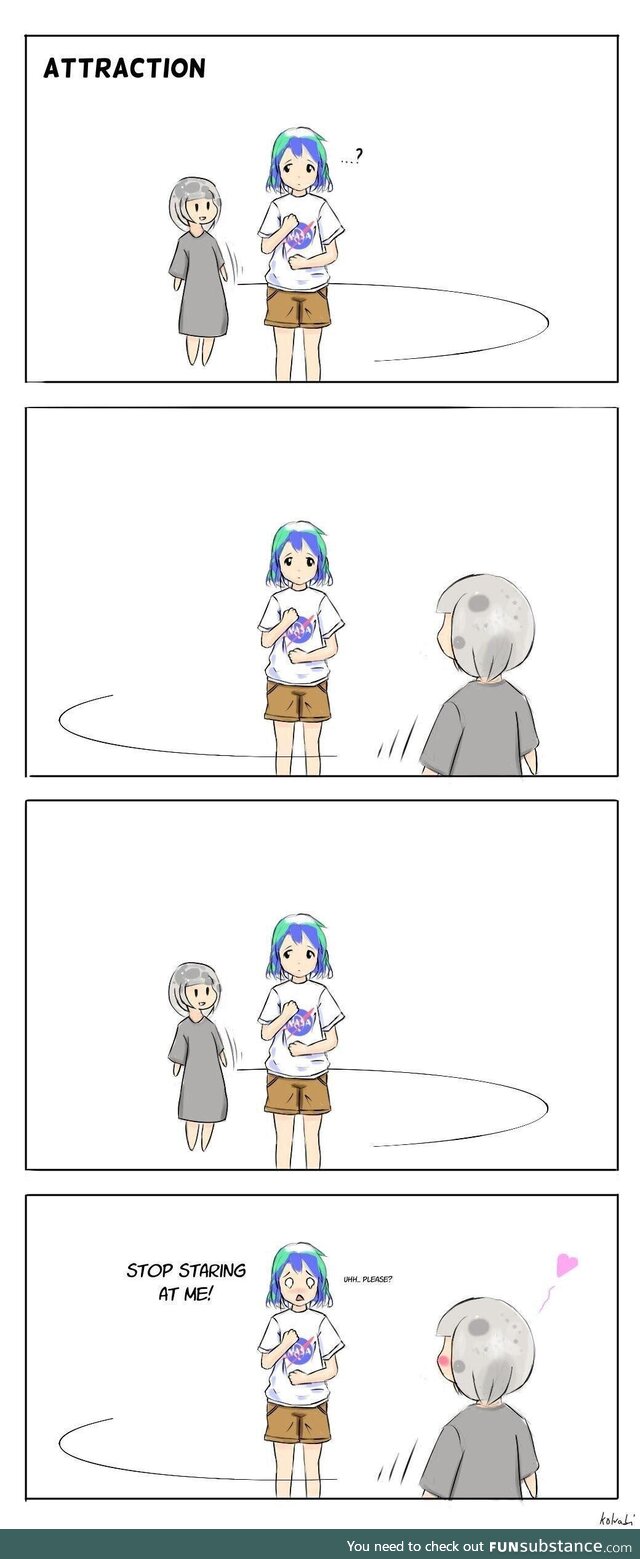 And when she doesn't look you're in her thoughts, Earth-Chan