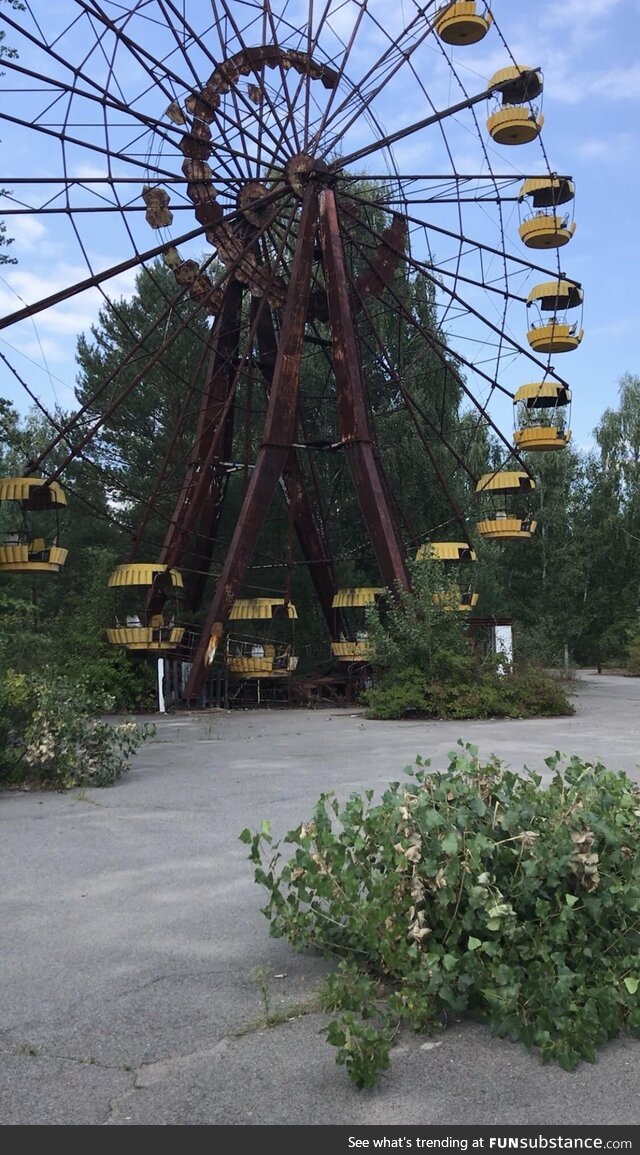 Nuclear ghost town Prypyat, Ukraine, summer of 2021 [OC]