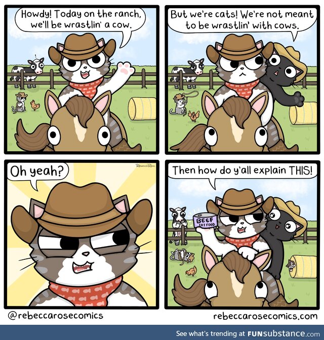 [OC] How now meow cow
