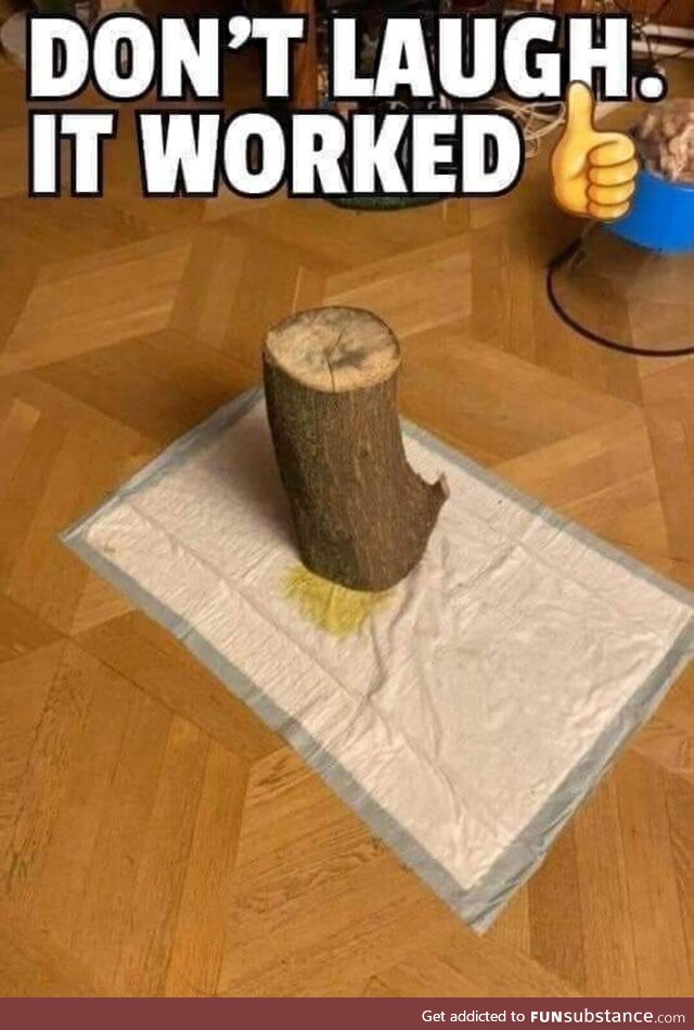 Well, when nothing else works!