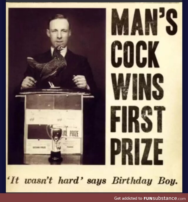 Good for him!