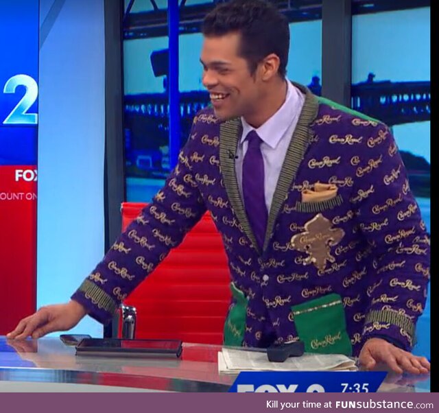 Is this the best Crown Royal suit ever?