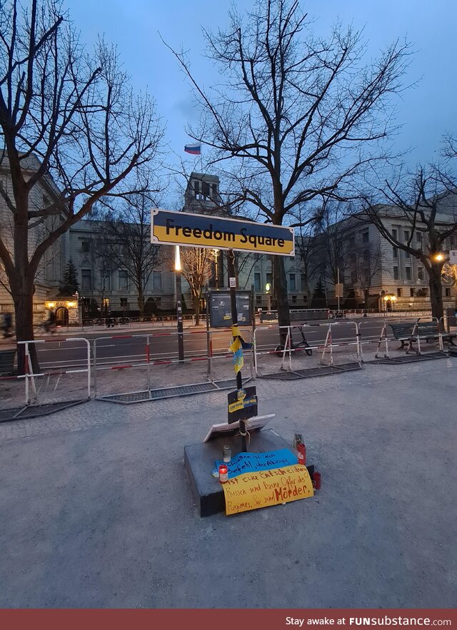 [OC] in front of the russian embassy in Berlin