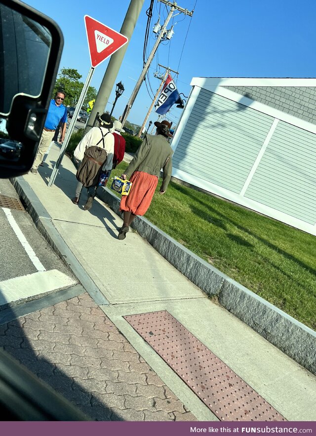 Rough day on the Mayflower (Spotted in Plymouth,MA)