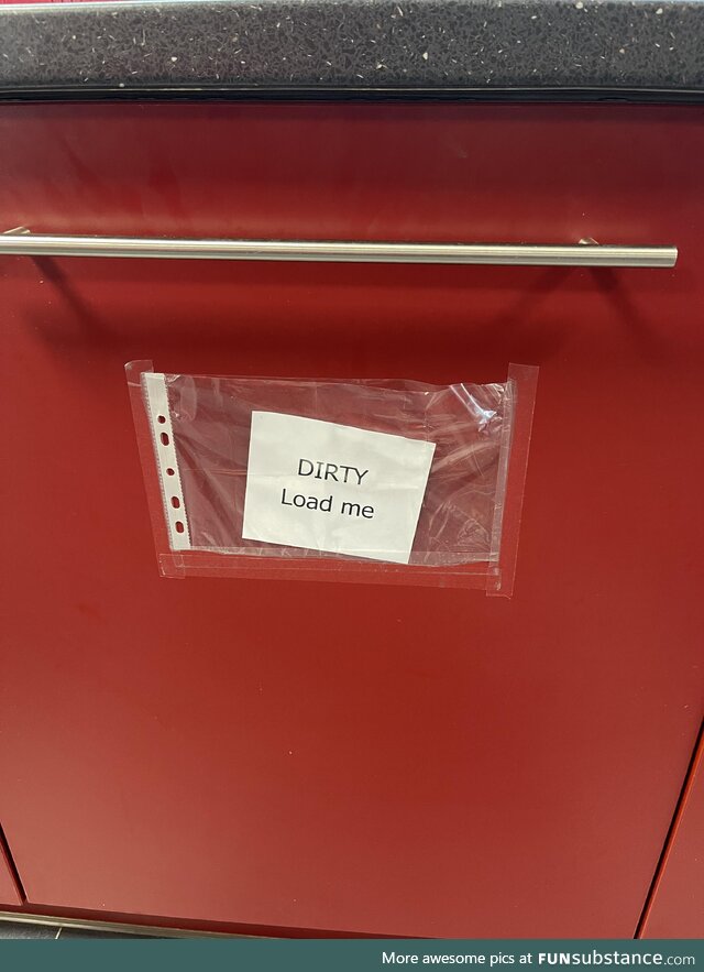 Our dishwasher in office