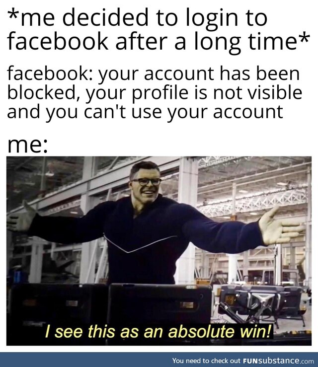 Thanks facebook!