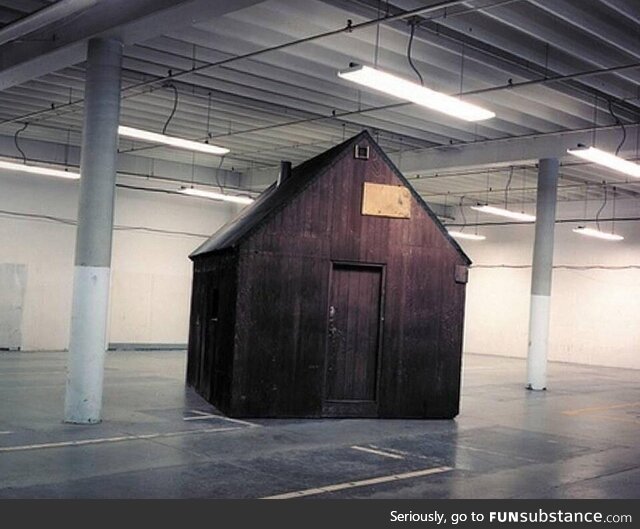 The Unabomber's cabin, held in an FBI storage facility near Sacramento