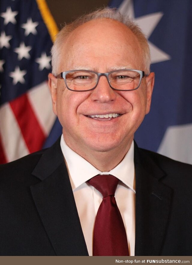 Minnesota Gov. And now Democratic VP Tim Walz