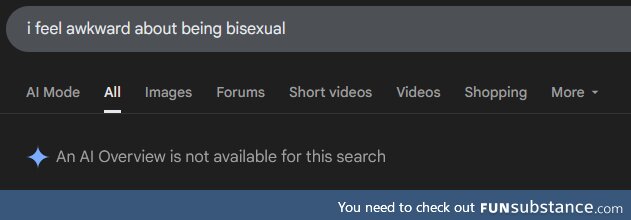 Not even AI can help with that...SAD.