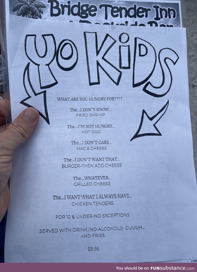 Accurately titled menu items
