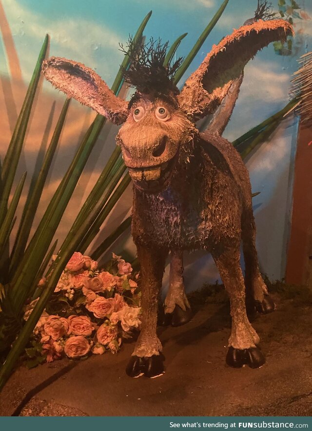 The Shrek pop-up at a local bar has an.....Interesting take on Donkey
