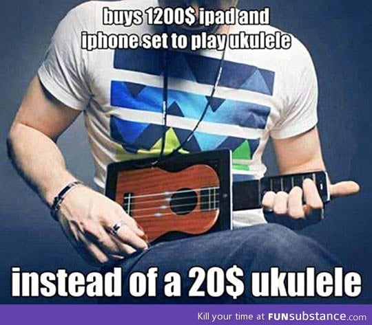 Hipsters' ukulele