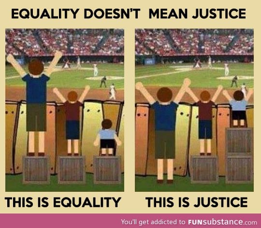 Equality vs. Justice