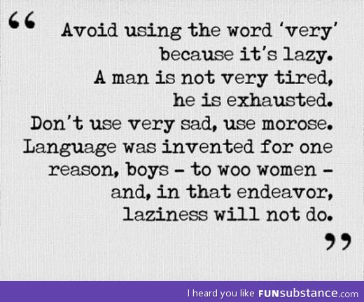Language was invented for one reason