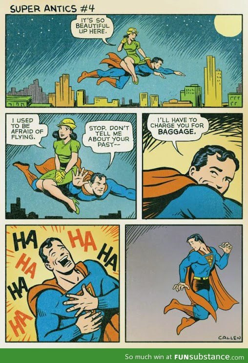 Superman does have a sense of humor