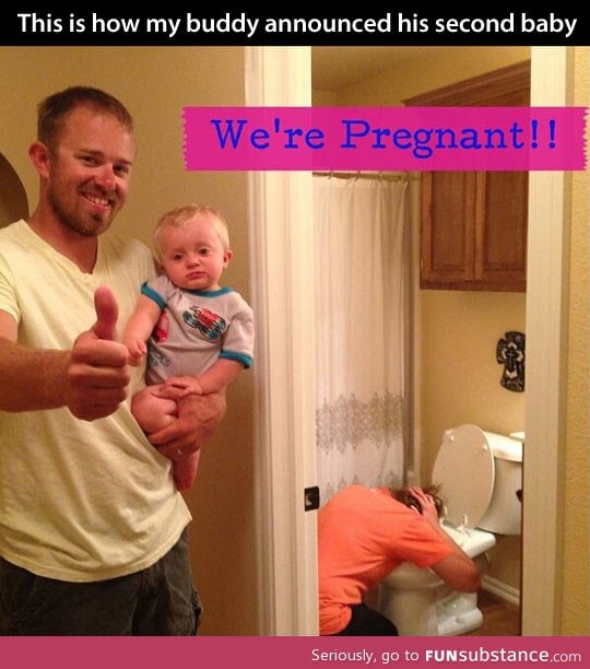 The best possible way to announce a pregnancy