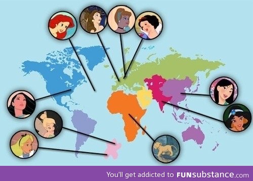 Disney characters nationality