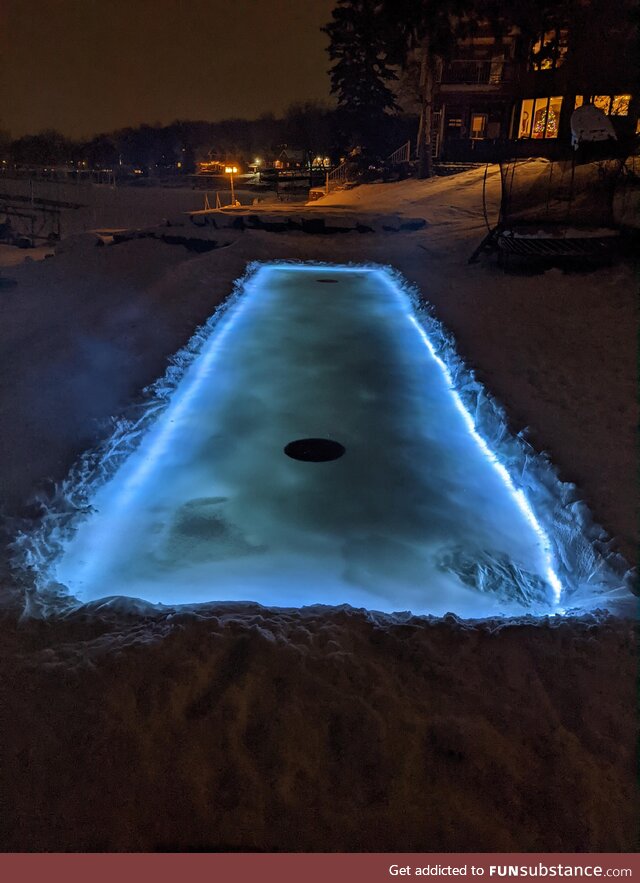 Nighttime curling mn style
