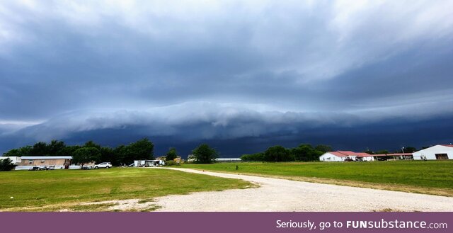 This shelf cloud approaching our house last night