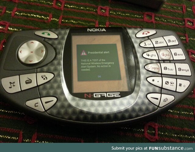 They’re being very thorough with this EAS test…
