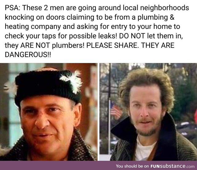 The one on the left impersonated a cop as well