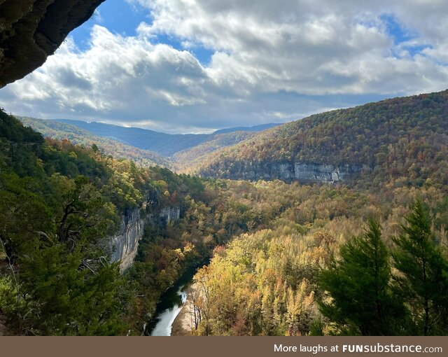 Trail above the Buffalo River in Arkansas
