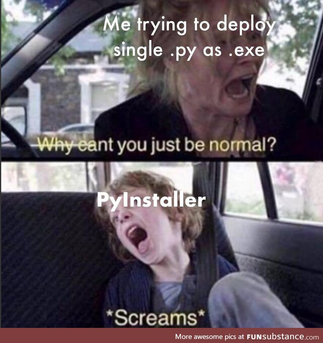 justUsePyInstallerItWillBeEasyTheySaid