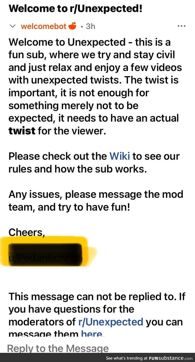 Well this unexpected