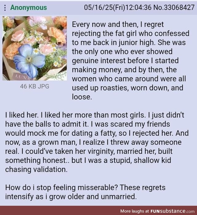 Anon has Regrets